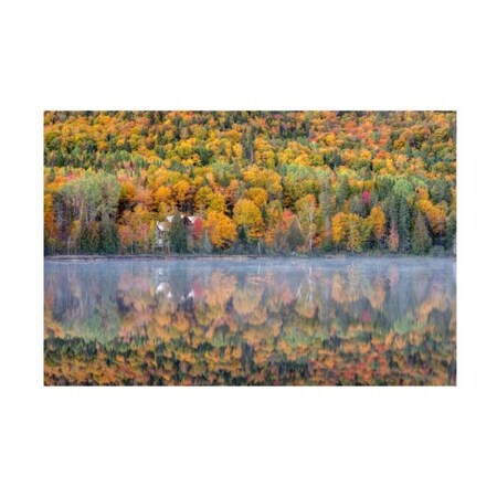 Pierre Leclerc 'Fall Colors Reflection' Canvas Art,12x19